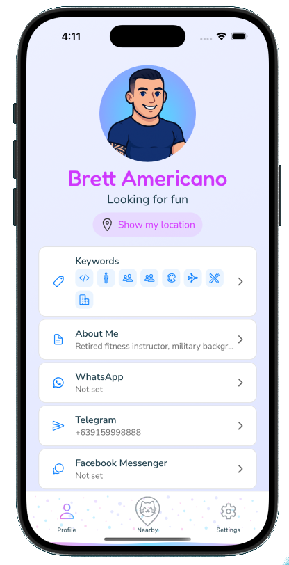 Create your profile